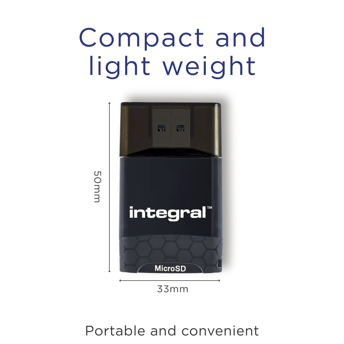 Lector De Tarjetas Usb-A 3.0 Integral Dual Slot (Negro)