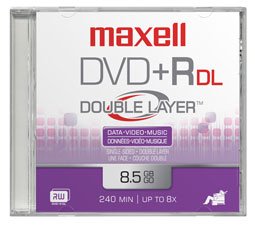Maxell Dvd 8,5 Gb. Grabable. Doble Capa. Tarrina 10 Unidades. 4x Maxell Dvd+R Dl 10 Pack, Dvd+R Dl, Caja Para Pastel