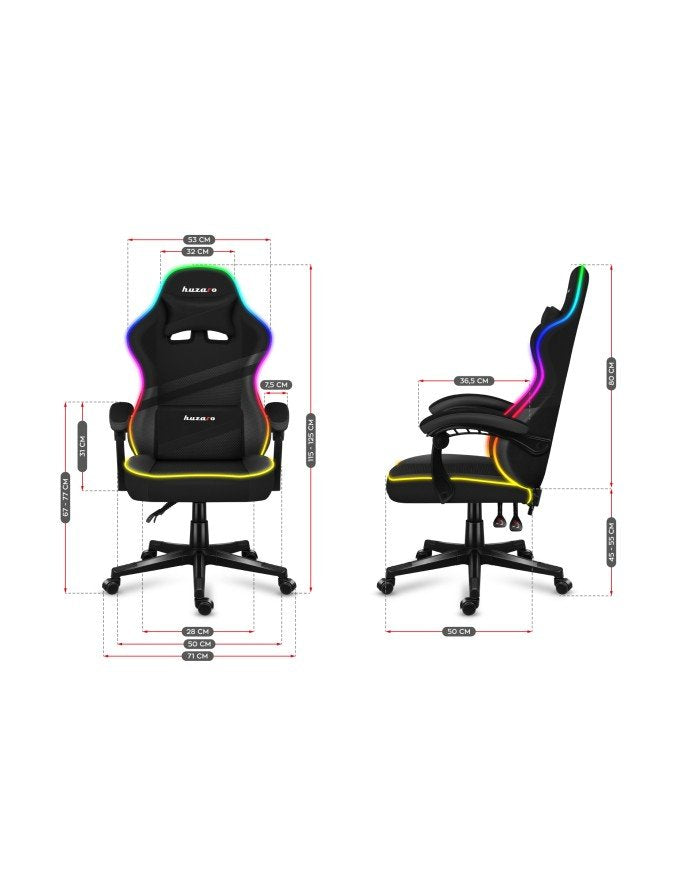 EAN 5903796013160 - Huzaro FORCE 4.4 RGB Silla para videojuegos de PC Asiento (de seguridad) de butaca Negro imagen 15