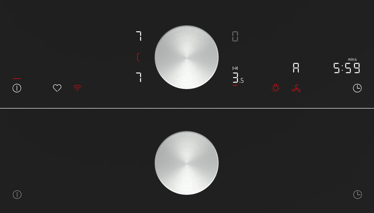 Neff T58sts1l0 N 90, Placa De Cocina Independiente Negra/Acero Inoxidable, 80 Cm T58sts1l0