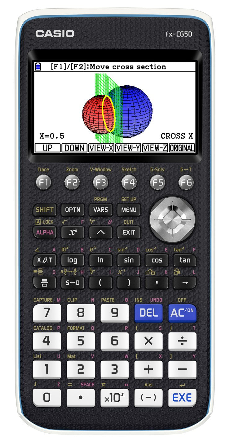 Casio Calculadora Gráfica Fx-Cg50 Pantalla Color Alta Resolución 216x384 Px Negro