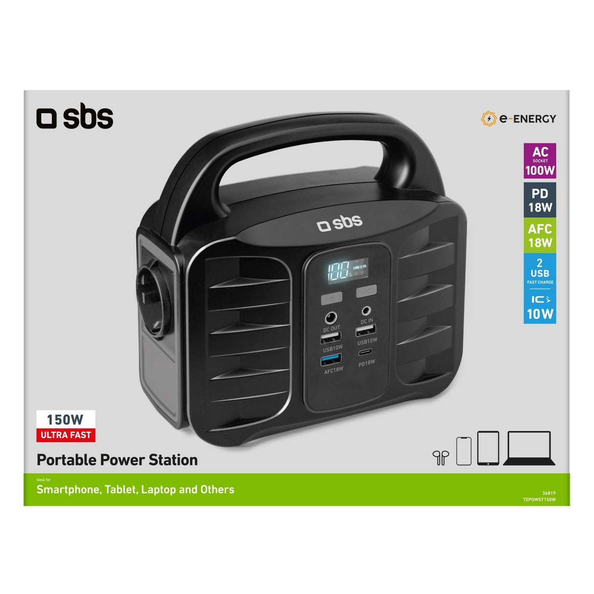 EAN 8018417436819 - SBS TEPOWST150W estación de energía portátil 6 150 W imagen 5