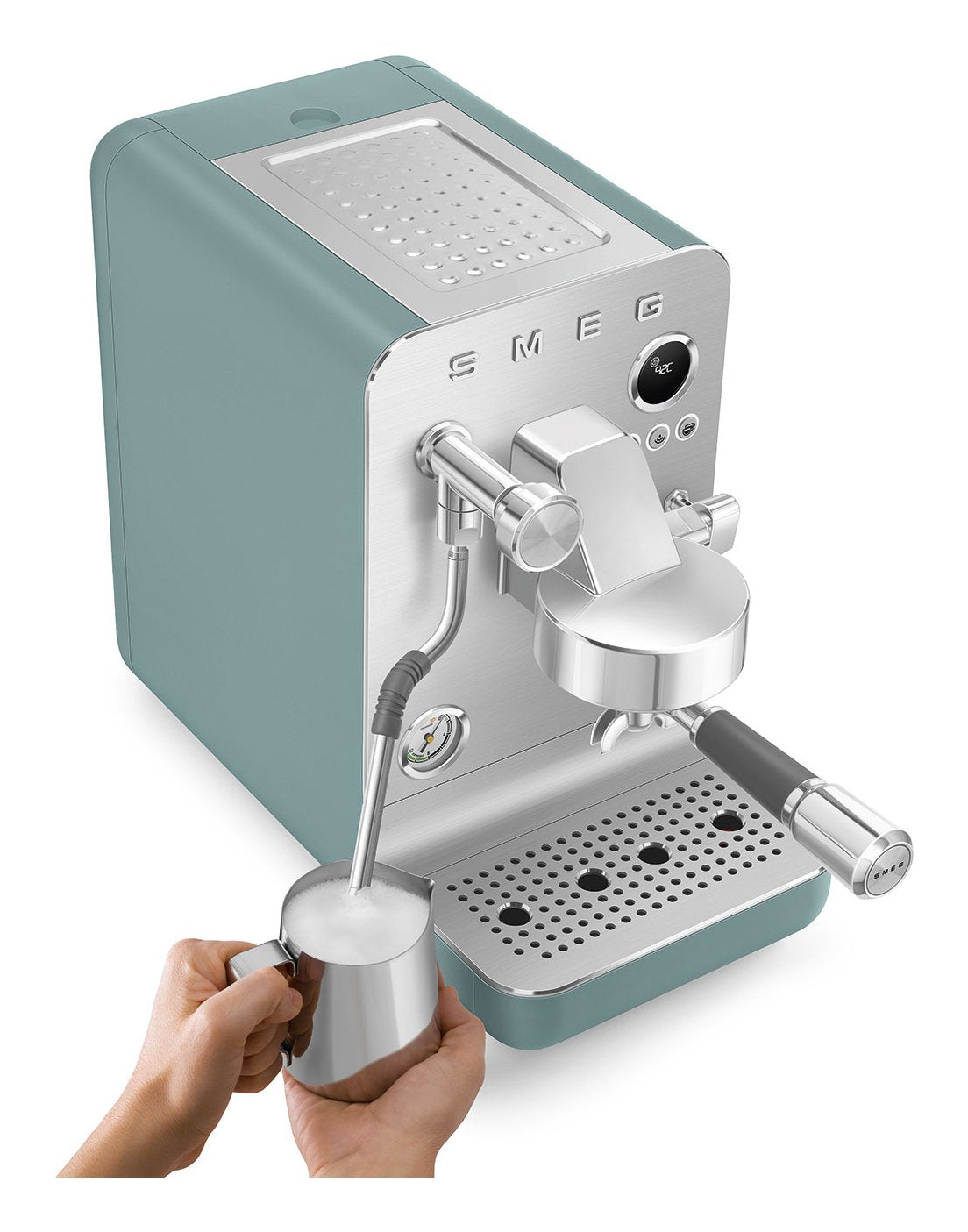Smeg Espresso Coffee Machine Collection Emerald Green Emc02egmeu