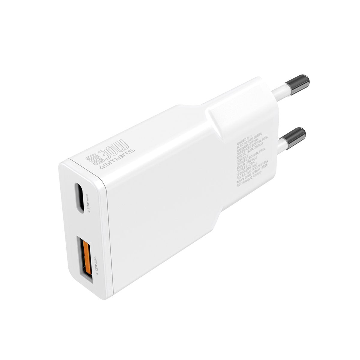 EAN 4252011910267 - 4smarts PDPlug Duos Slim Smartphone, Tableta Blanco Corriente alterna Carga rápida Interior imagen 2