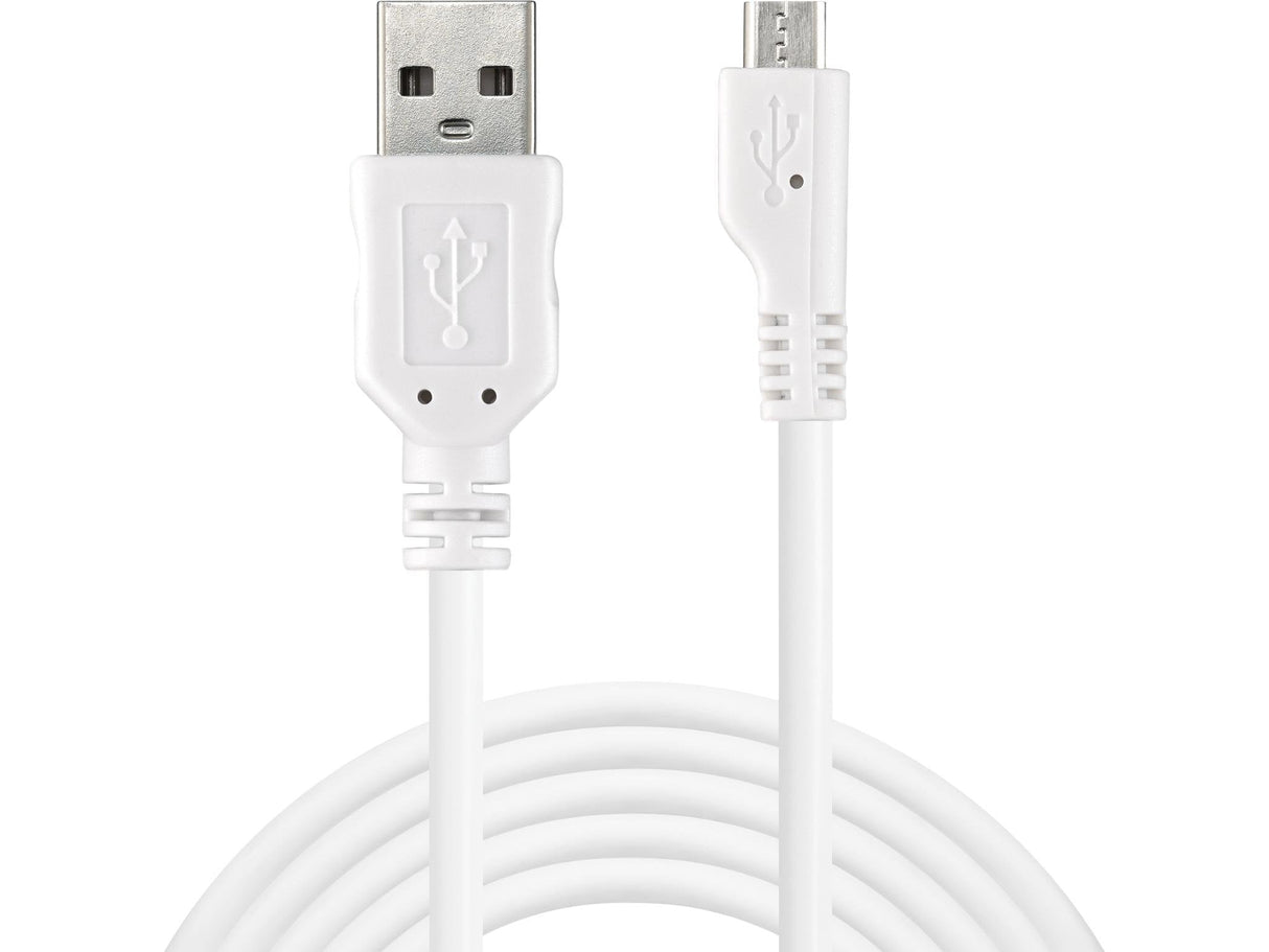 Sandberg Microusb Sycn / Charge Cable 3m Blanco