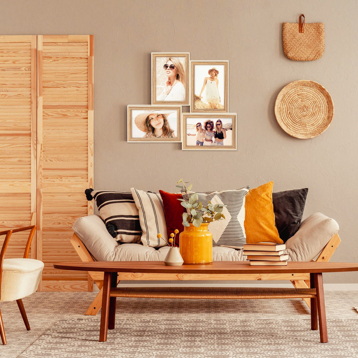 Zep Kriss 4q Marrón, Blanco, Madera Marco Digital