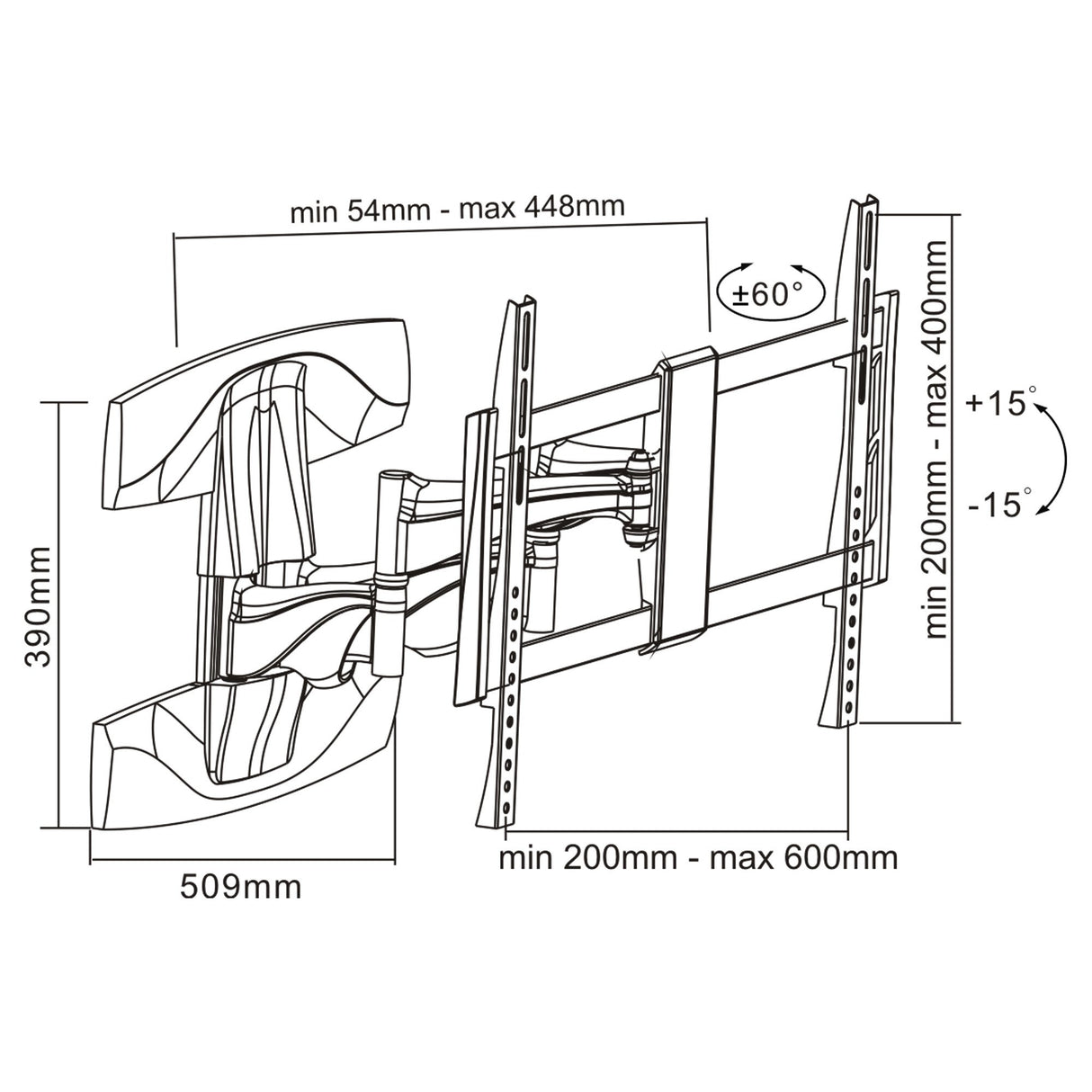EAN 4043718193691 - InLine 23110B soporte para TV 177,8 cm (70") imagen 2