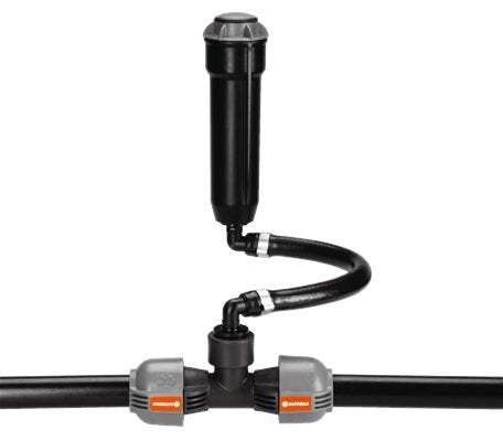 Gardena 2790-20 Sprinklersystem T 25mm> 3/4 ", Conexión Negro / Gris