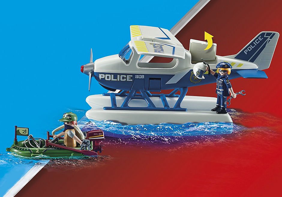 Playmobil 70779 Policía Hidroavión: Persecución De Contrabandista