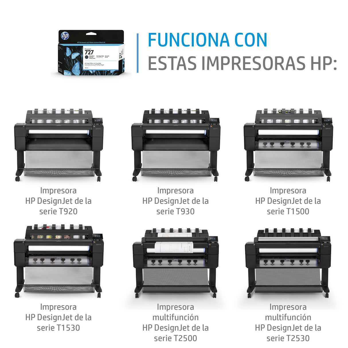 EAN 0887758278048 - HP 727 300-ml Matte Black DesignJet Ink Cartridge cabeza de impresora Inyección de tinta térmica imagen 2