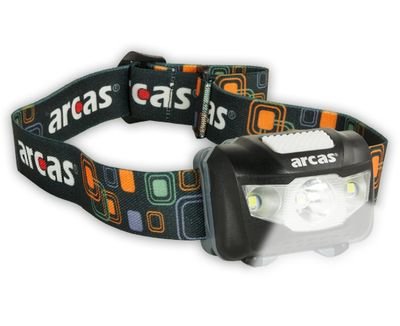 Arcas Headlight Arc5 1 Led+2 Proyector Leds, 5 W, 160 Lm, 4+3 Funciones De Luz