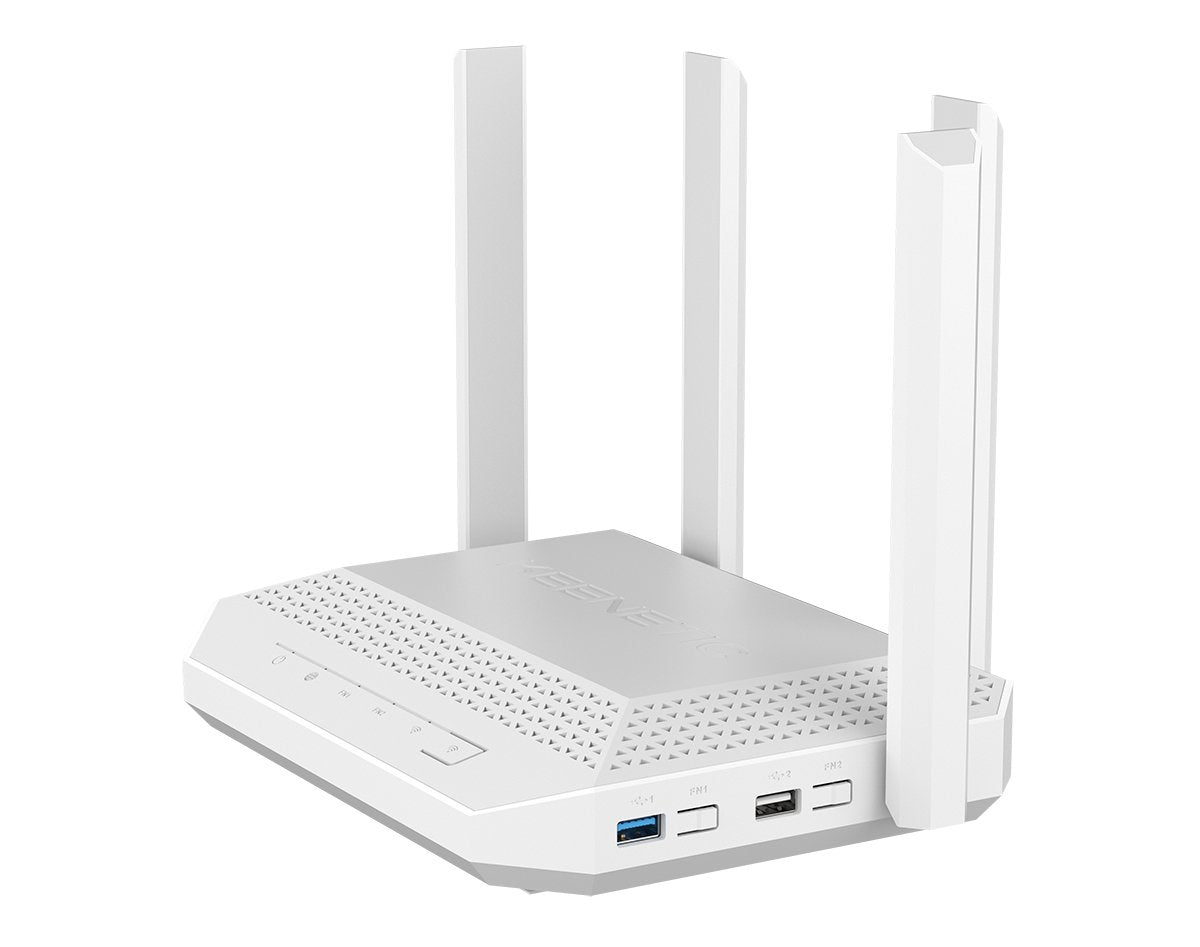 Keenetic Hero Kn-1012 Router Wi-Fi 6 Doble Banda Mesh Ax3000 1 Puerto Combo Rj45/Sfp 2.5gbps Vpn