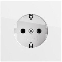 Gira 446670 Schuko-Steckdose O.Kr. Flchenschalter Reinwei