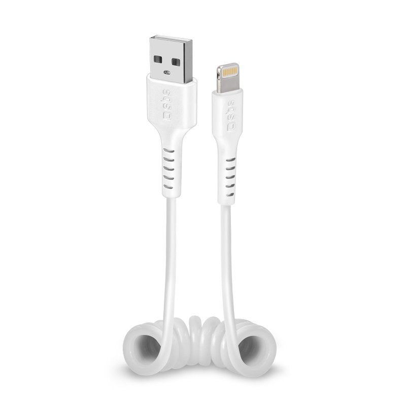 Sbs Tecableusbip589sw Cable Usb A - Lightning Blanco 17-50cm