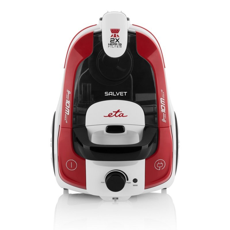 Aspirador Salvet Eta05 Eta 1390000 Sin Bolsa, Potencia 700 W, Capacidad Polvo 2,2 L, Rojo