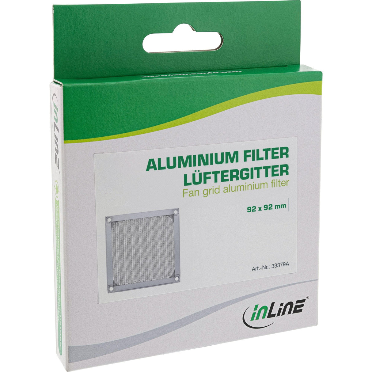 Filtro De Aluminio Inline Fan Grill 92x92mm