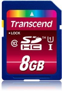 Transcend 8gb Sdhc Class 10 Uhs-I Memoria Flash Clase 10