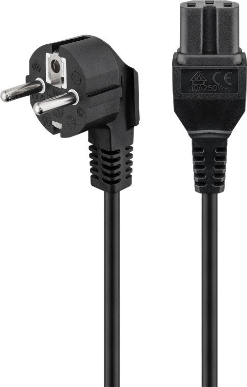 Goobay 93277 Cable De Transmisión Negro 2 M Enchufe Tipo F C15 Acoplador