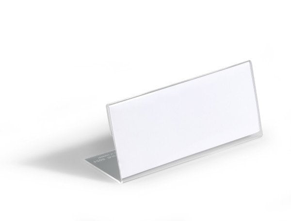 Durable Soporte Para Etiqueta - Desktop - Para 61 X 150 Mm - Transparente (Paquete De 10)