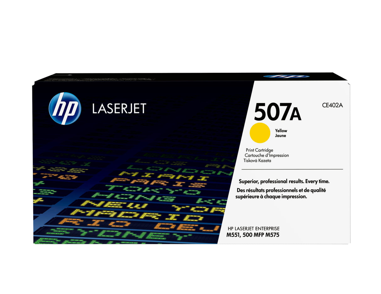 EAN 5711045594526 - HP 507A Yellow Original LaserJet Toner Cartridge cartucho de tóner 1 pieza(s) imagen 1