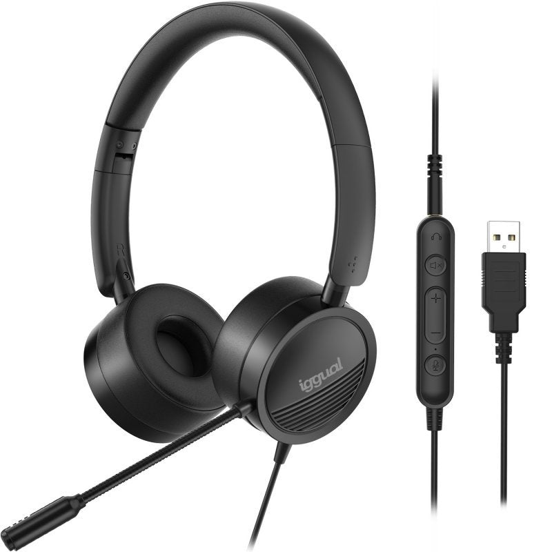 EAN 8435364317075 - iggual IGG317075 auricular y casco Alámbrico Diadema Juego Negro imagen 3