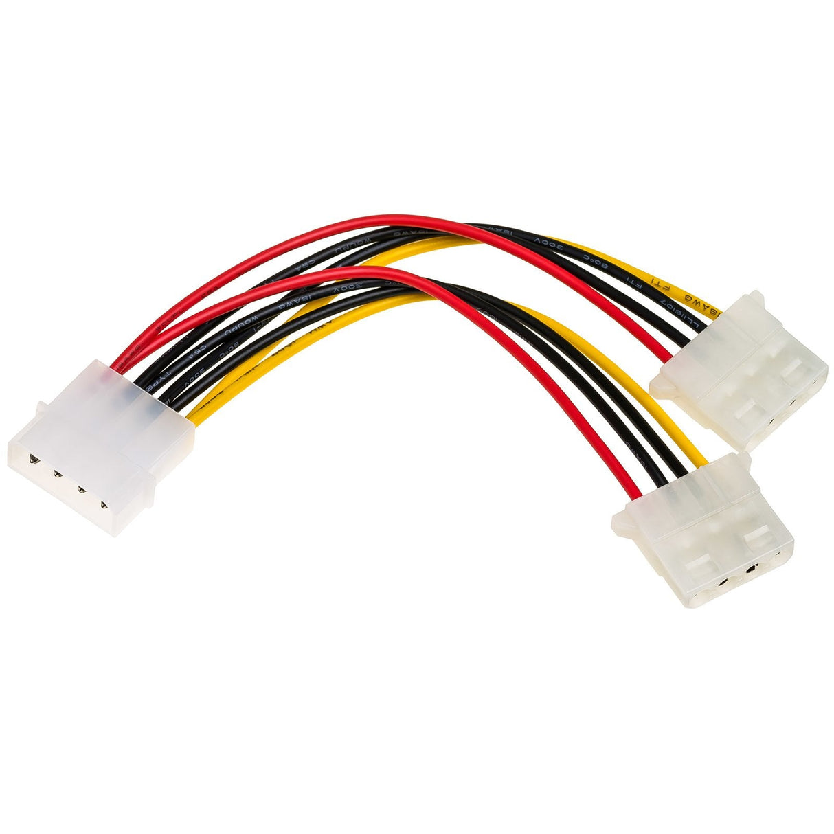 Akyga Adapter Molex / 2x Molex 15cm Ak-Ca-15