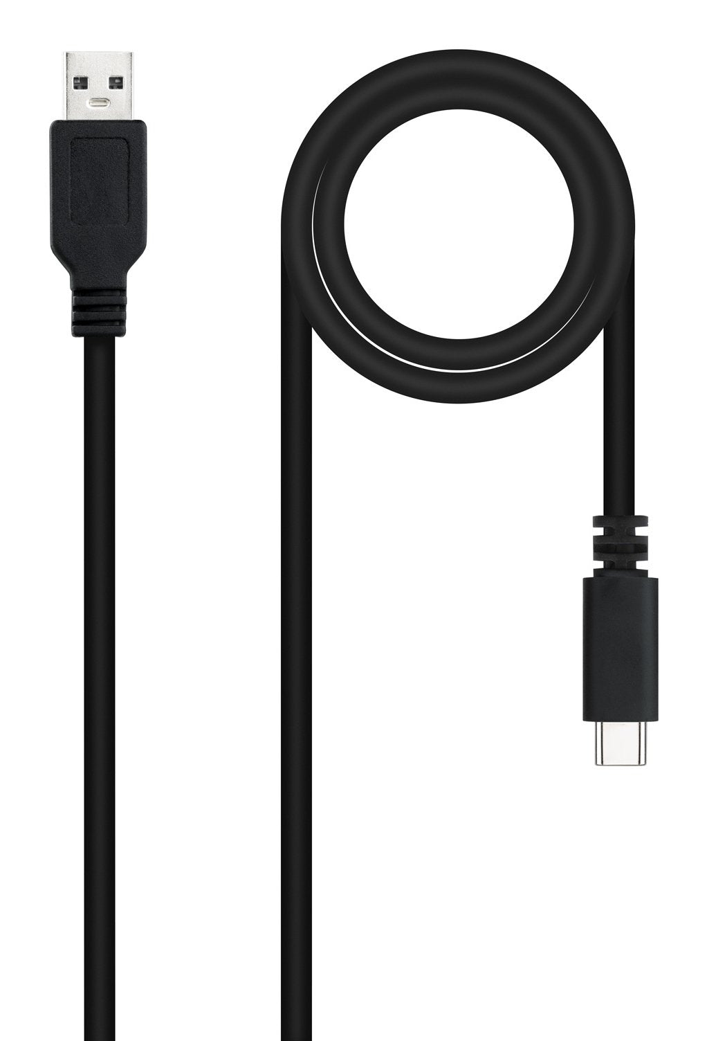 Cable Usb 2.0 3a, Tipo Usb-C/M-A/M, Negro, 1.5 M