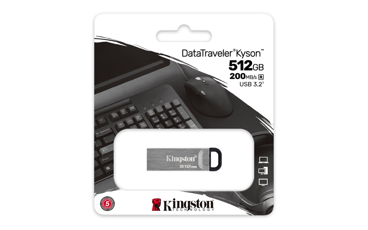 EAN 0740617340761 - Kingston Technology DataTraveler Kyson unidad flash USB USB tipo A 3.2 Gen 1 (3.1 Gen 1) Plata imagen 4