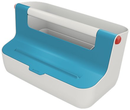 EAN 4002432126200 - Leitz 61250061 caja de almacenaje Rectangular Acrilonitrilo butadieno estireno (ABS) Azul, Blanco imagen 1
