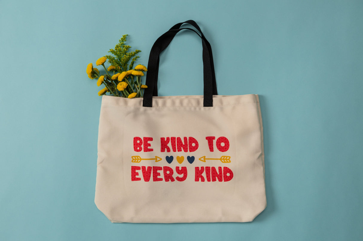 Cricut 2006829 Bolsa De Compras Beige, Negro Bolso Grande