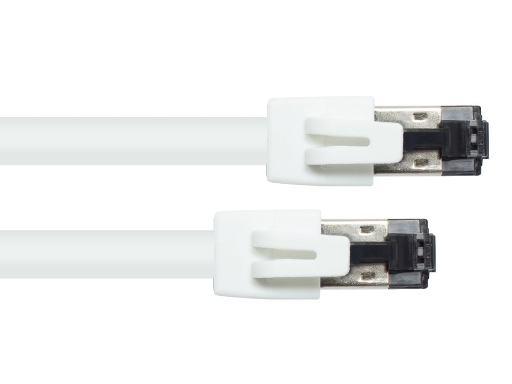 Rns® Cable De Red Cat. 8.1, S Ftp, Pimf, Halogenfrei (Lszh), 2000mhz, 40gbit S, Weiss, 0,5m, Good Connections®