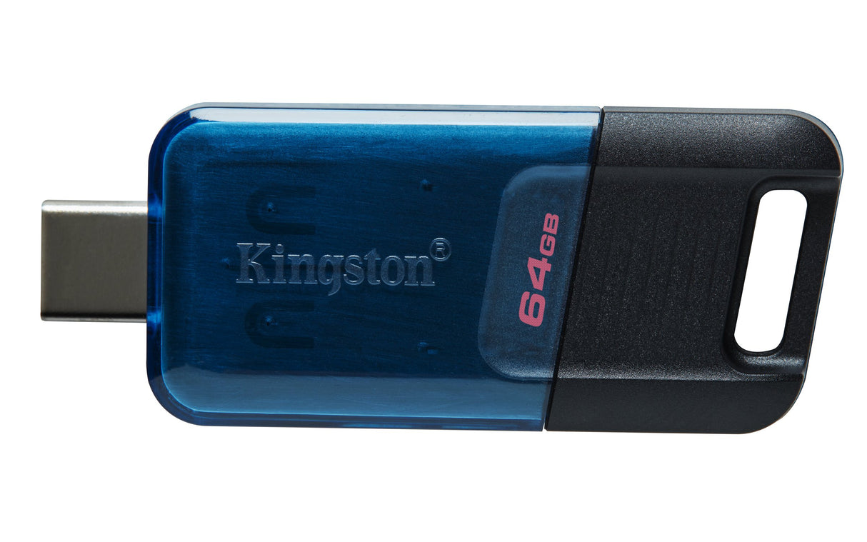 EAN 0740617330656 - Kingston Technology DataTraveler 80 M unidad flash USB USB Tipo C 3.2 Gen 1 (3.1 Gen 1) Negro, Azul imagen 2