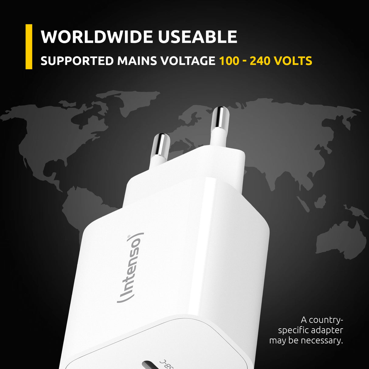 EAN 4034303033225 - Intenso POWER ADAPTER USB-C/7802012 Universal Blanco Corriente alterna Carga rápida Interior imagen 5