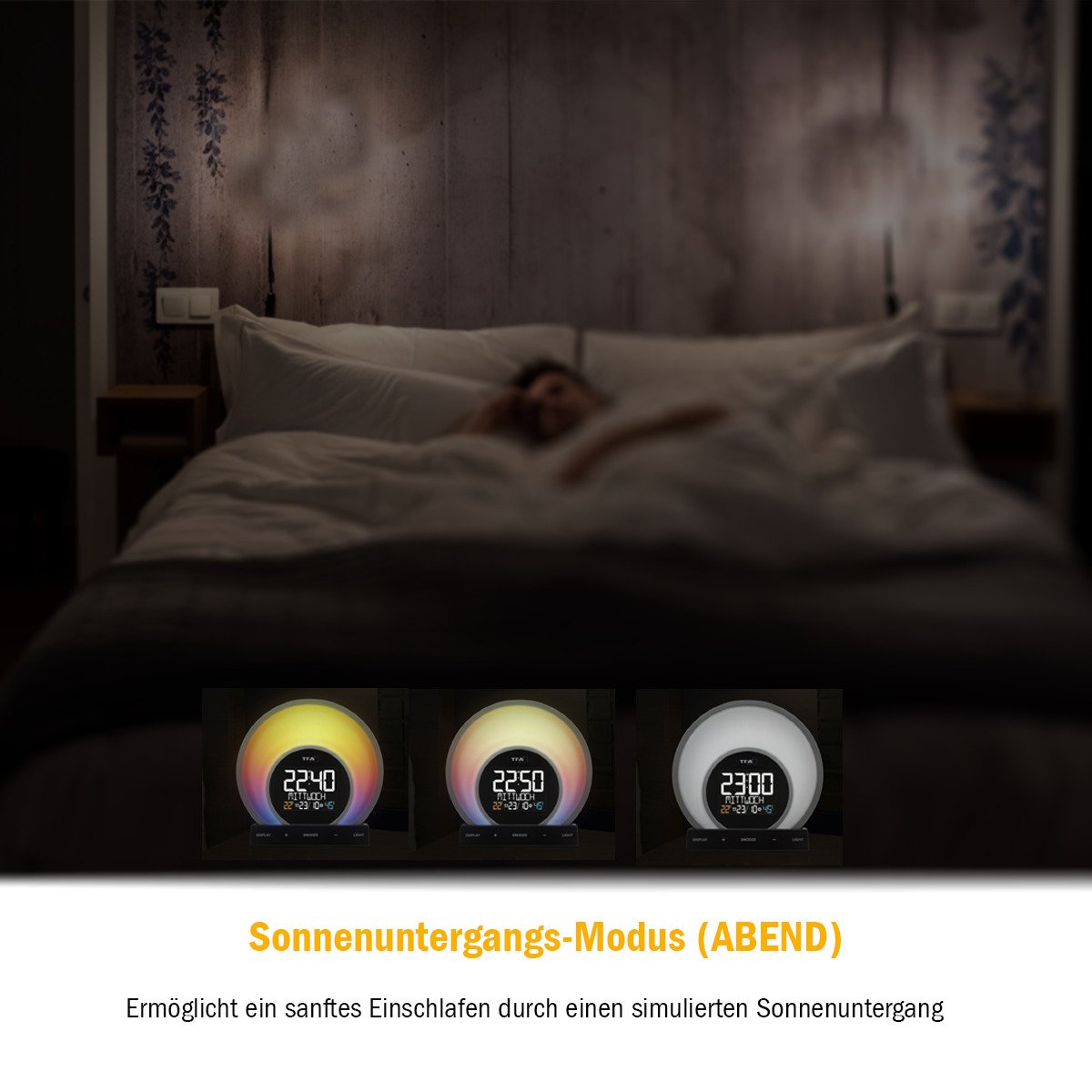 EAN 4009816034564 - TFA-Dostmann Soluna Reloj despertador analógico Negro, Transparente imagen 12