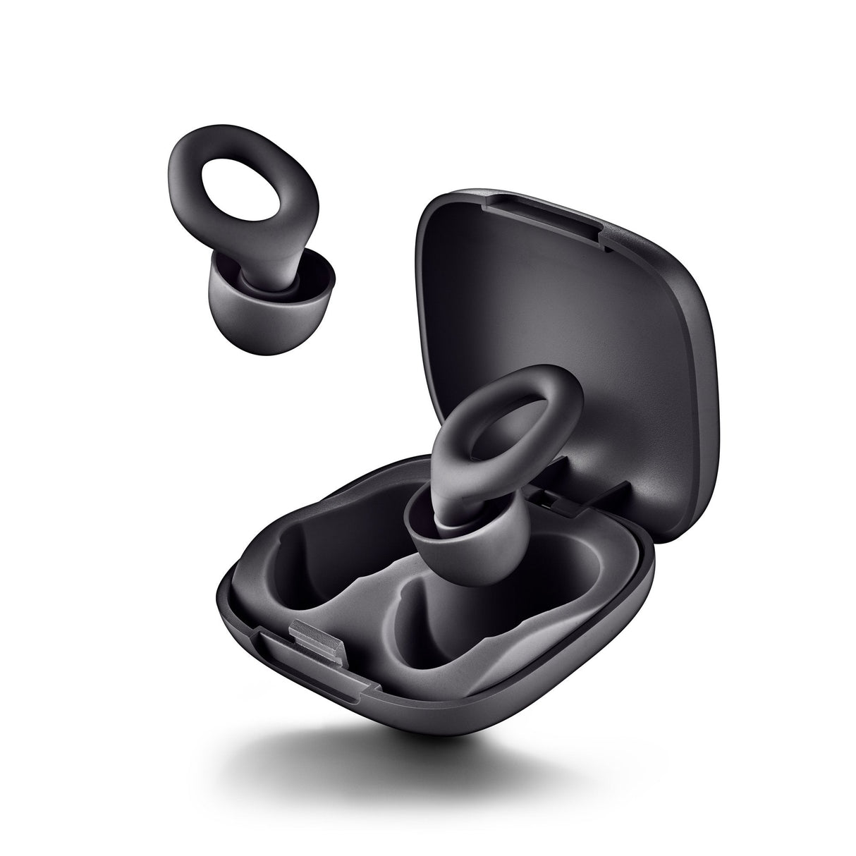 Tapones De Silicona Ngs Para Los Oidos Incluye Funda Y 4 Almohadillas Black