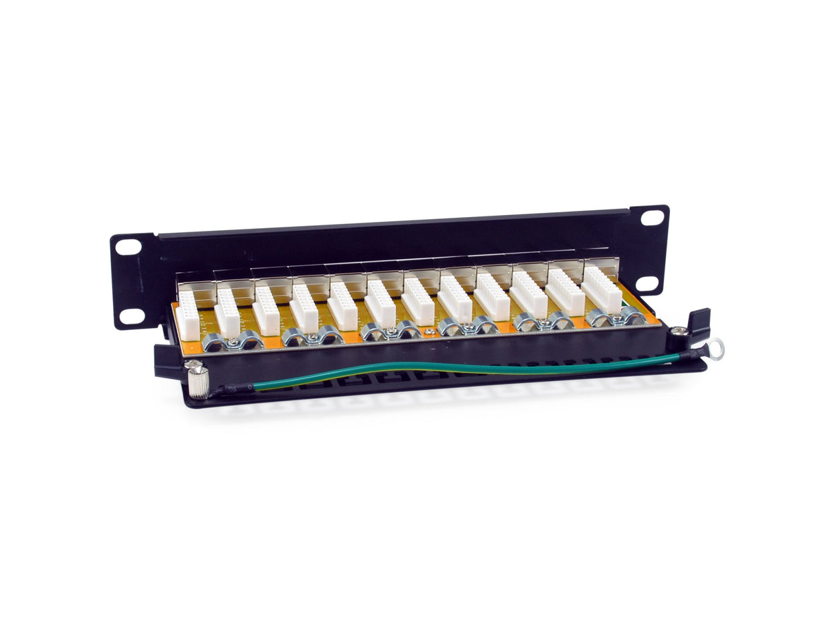 Equip Patchpanel 12x Rj45 Cat6a 10" Ftp 1he Premium Negro