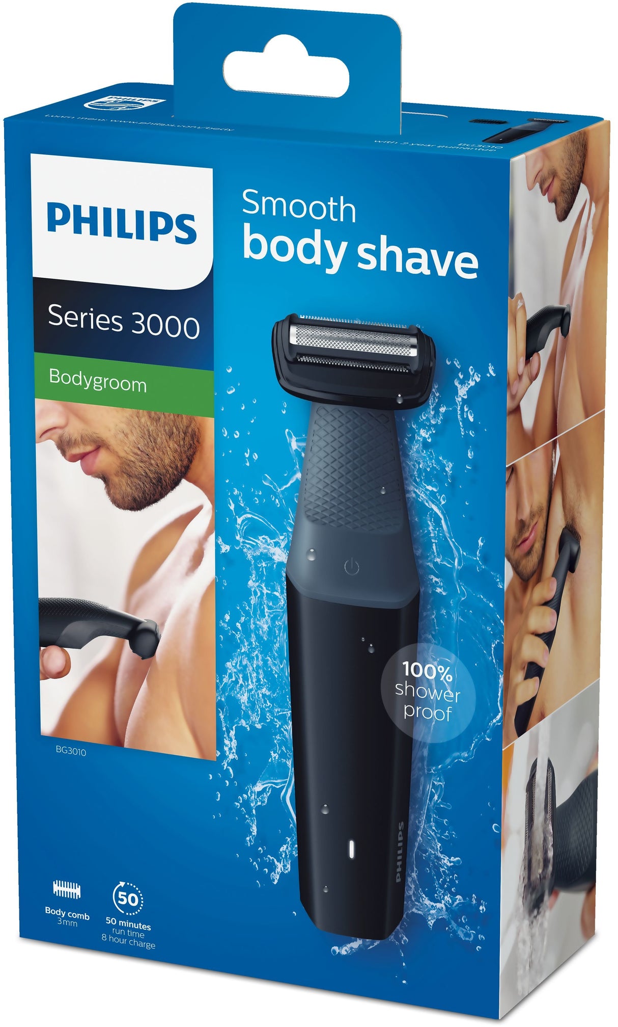 EAN 8710103843726 - Philips BODYGROOM Series 3000 BG3010/15 afeitadora corporal Negro, Gris imagen 4
