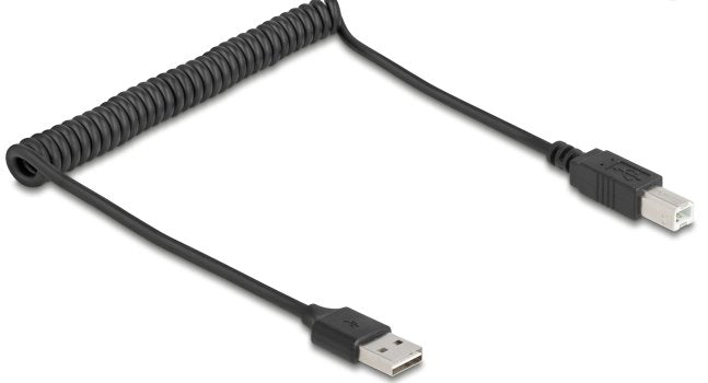 Cable Delock 90130 Usb 2.0 0,8 M Usb A Negro