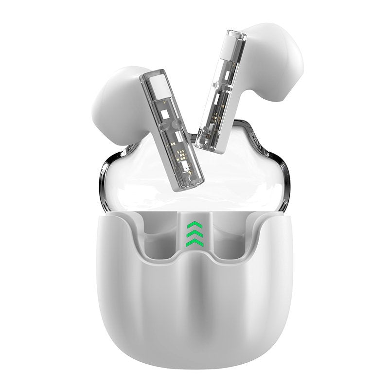 Cool Auriculares Stereo Bluetooth Dual Pod Earbuds Vision Blanco