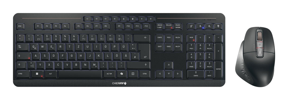 Cherry Stream Desktop Ultimate Teclado Ratón Incluido Hogar Oficina Usb + Rf Wireless + Bluetooth Qwertz Alemán Negro