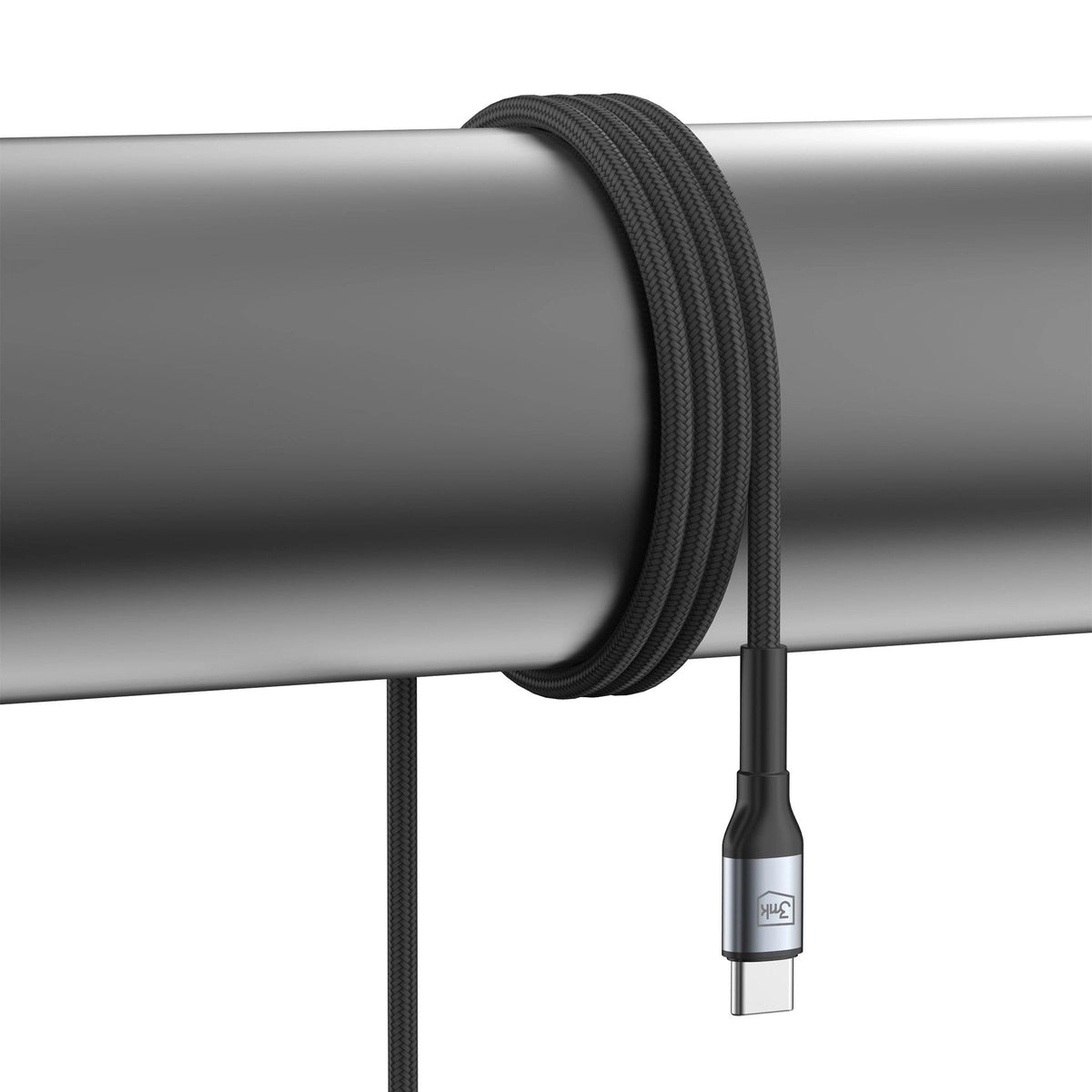 Cable 3mk Hyper N-Series C To C 2m Pd 3.0 48v 5a 240w Black