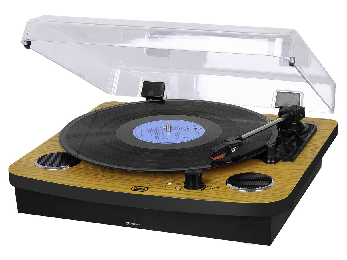 EAN 8011000027593 - Trevi TT 1022 BT Tocadiscos de tracción directa Negro, Madera imagen 1
