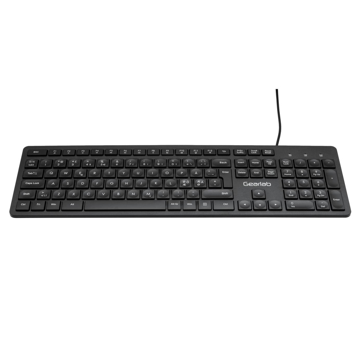 Gearlab Glb211102 Teclado Usb Qwerty Nórdico Negro