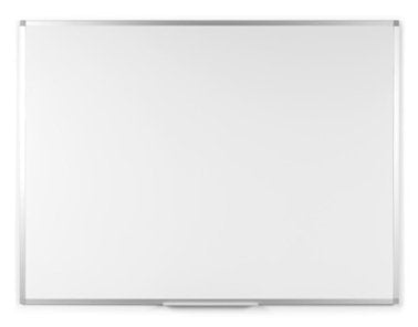 Bi-Office Ayda Pizarra Blanca Melaminada Doble Cara 600x450mm - Permite Colocacion Vertical U Horizontal - Marco De