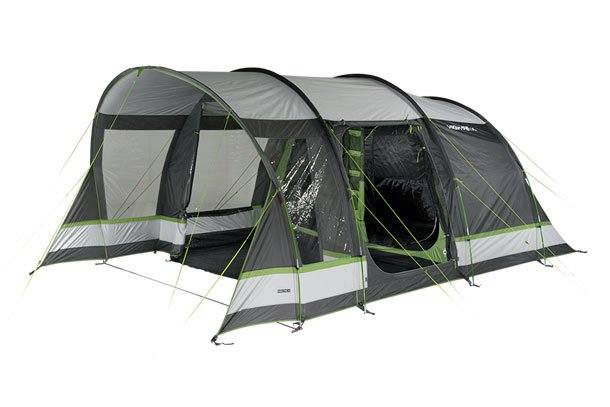 Tienda Túnel Familiar High Peak Garda 5.0 Gris/Verde 11823