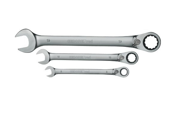 Gedore Juego De Llaves De Trinquete Con Anillo Rojo, 12 Piezas, Llave Cromada, Sw 8 - 19 Mm 3300850