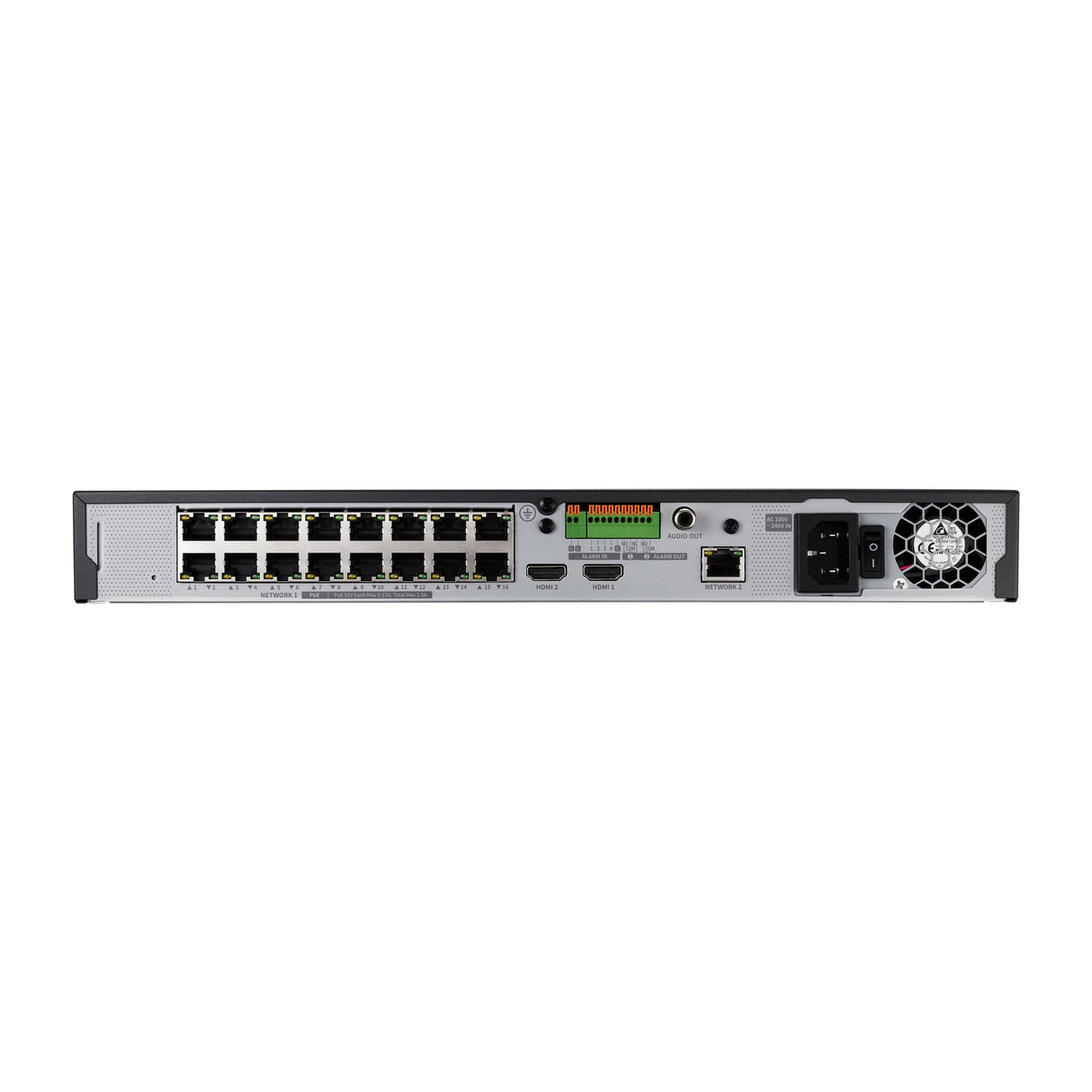 16 Channel Poe Nvr 128mbps 2hdd'S - Upto 10tb Each
