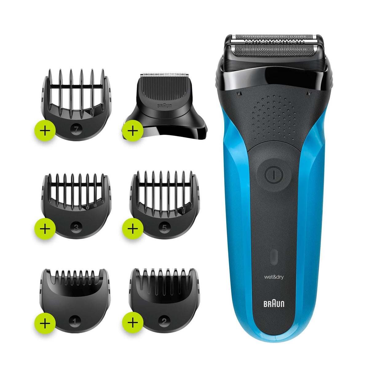 EAN 4210201276425 - Braun Series 3 310BT Máquina de afeitar de láminas Recortadora Negro, Azul imagen 1