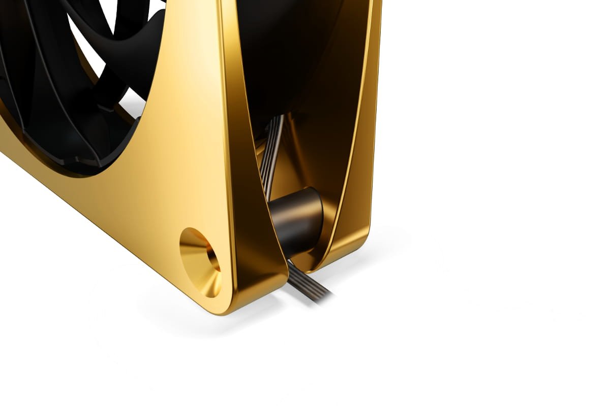 Alphacool Apex Mealth Metall Ventilador 120 Mm, 2.000 U/Min - Gold