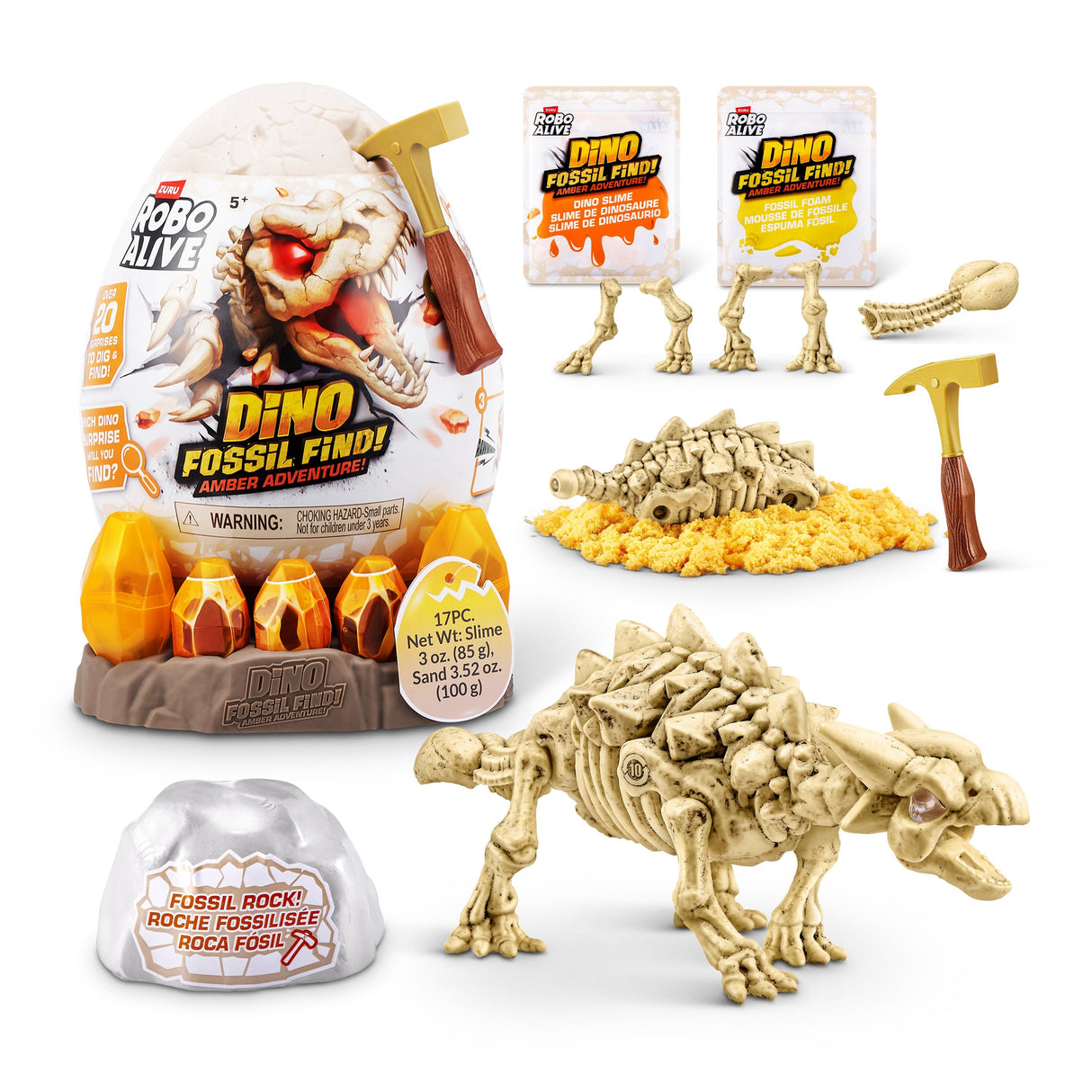 Zuru Robo Alive - Fossil Find Amber Adventure 71153